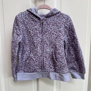 NWOT Okie Dokie 2T Girls Purple Floral Zip Up Hoodie Sweatshirt